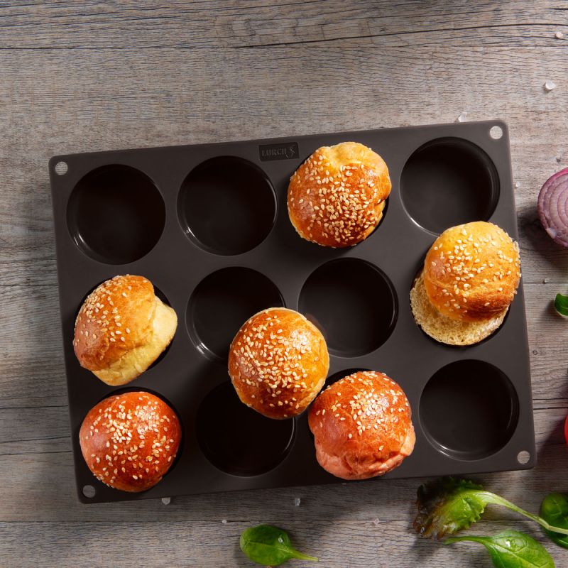 Silikonform BurgerBun 12-fach ab 6 cm &Oslash;