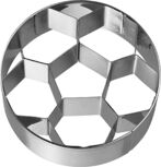 Fu&szlig;ball Ausstecher mit Innenpr&auml;gung 6,5 cm &Oslash;