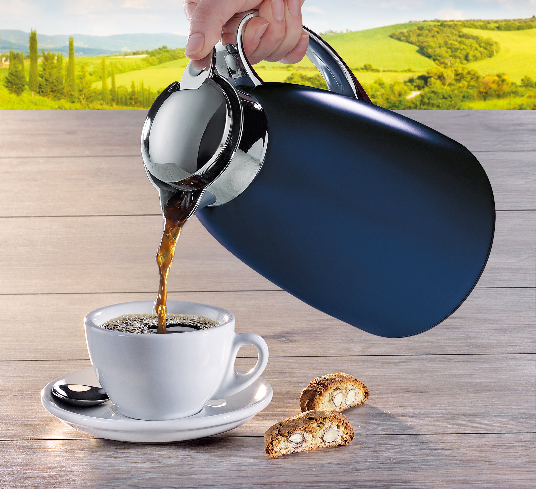 Isolierkanne Venezia 1 Liter deep blue
