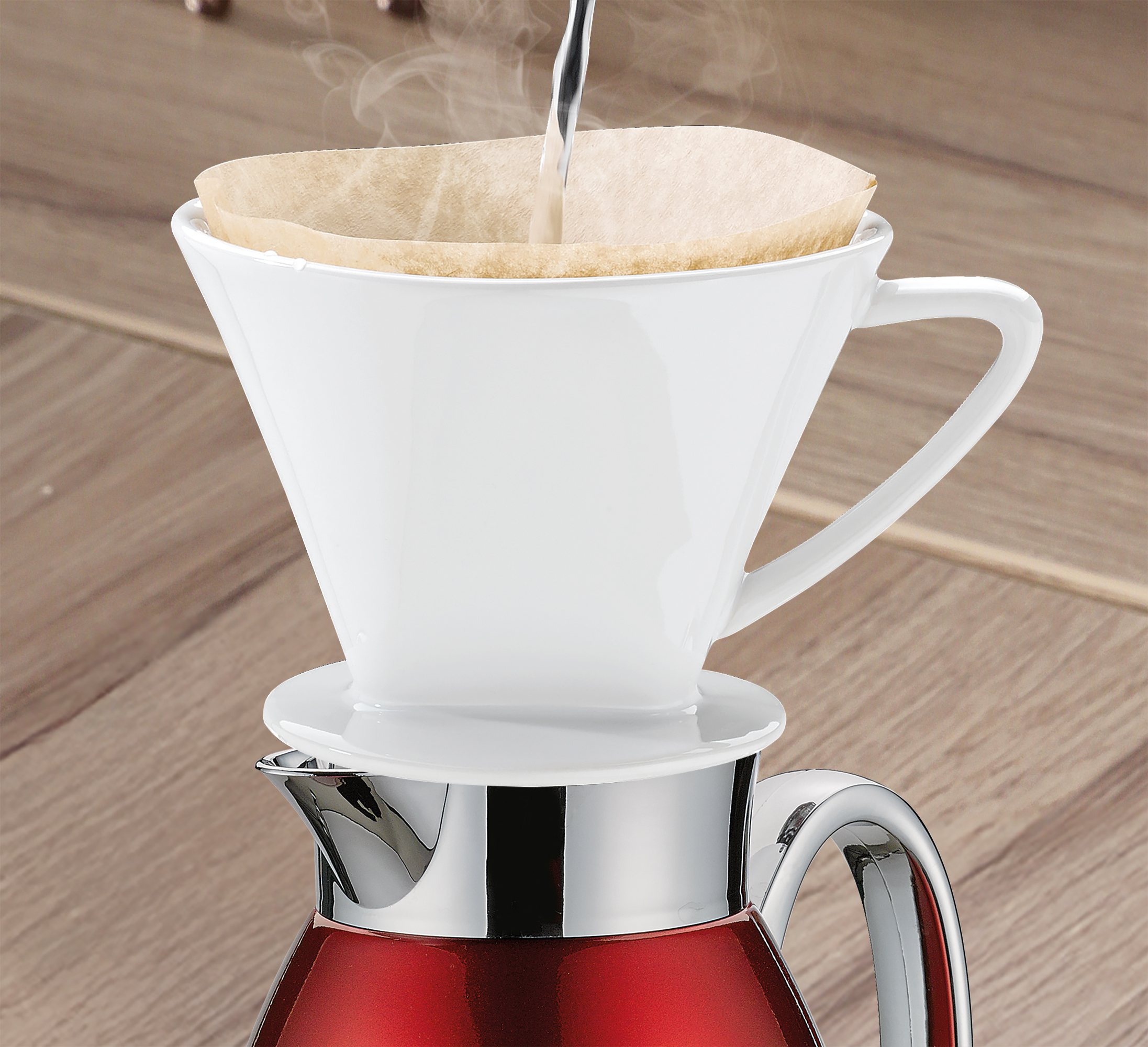 Isolierkanne Venezia 1 Liter rot