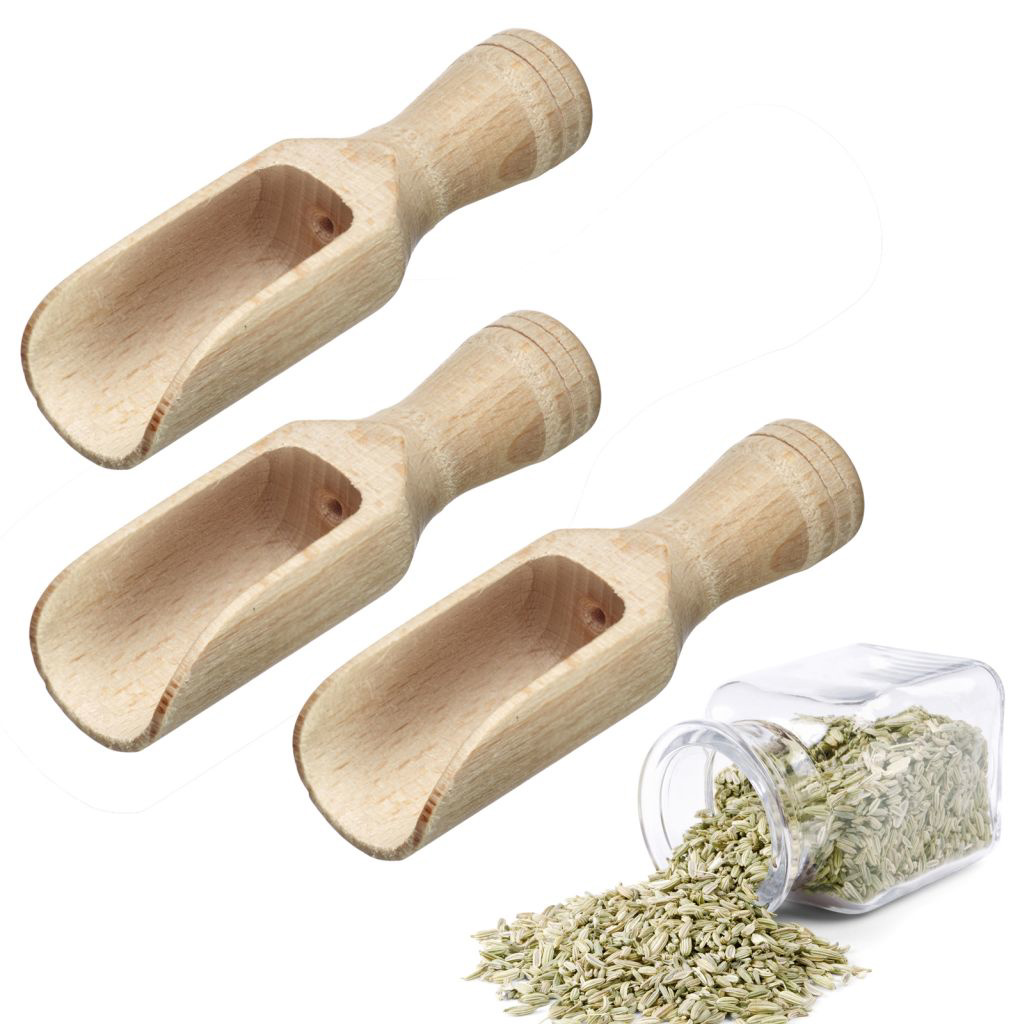 Gew&uuml;rzschaufeln Woody Midi 3-er Set
