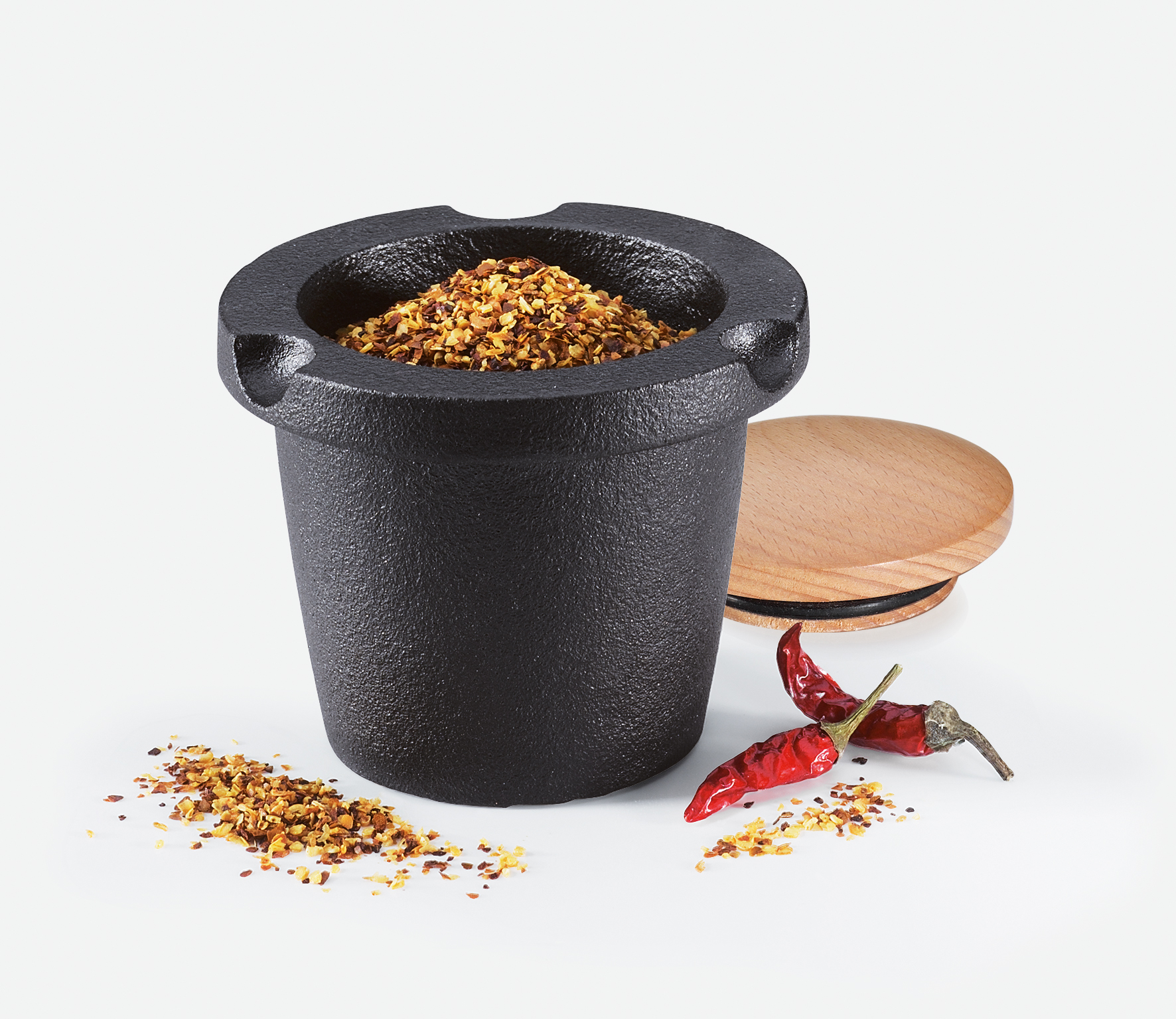 Gew&uuml;rzreibe / M&ouml;rser Gusseisen 8 cm &Oslash;