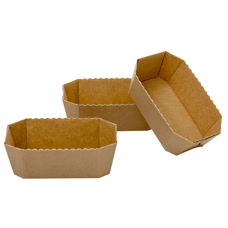 Brot-Backformen Papier 5 St&uuml;ck