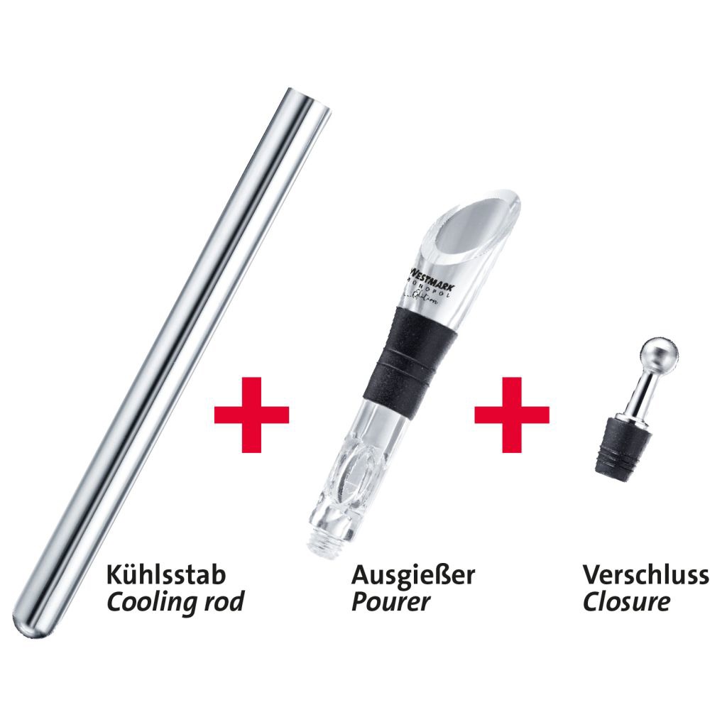 Weink&uuml;hlstab mit Ausgie&szlig;er