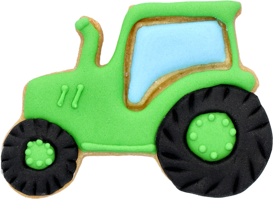 Traktor Ausstecher mit Innenpr&auml;gung 7,5 cm