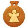 Christbaumkugel Engel Ausstecher mit Innenpr&auml;gung 6 cm