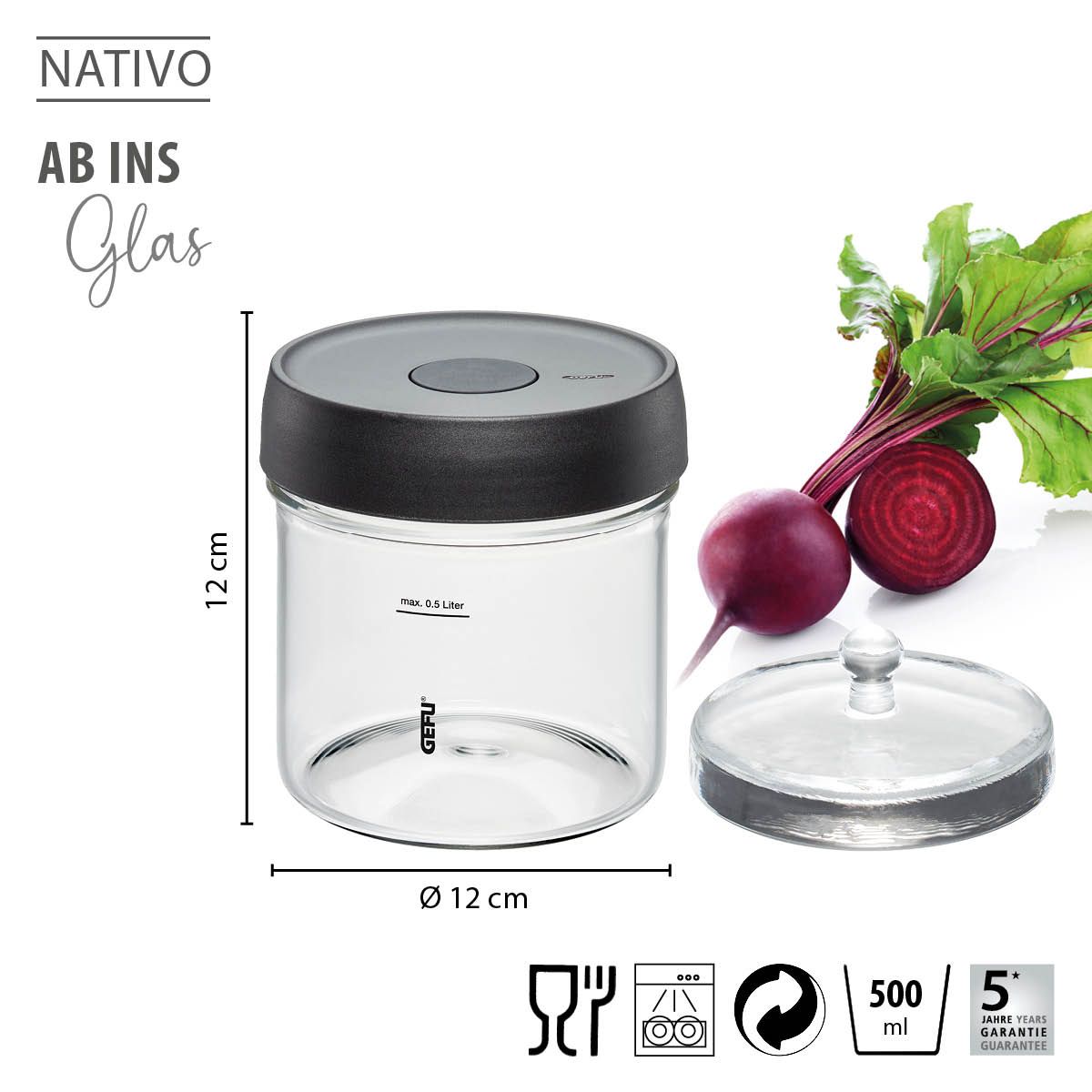 Fermentierglas NATIVO 500 ml