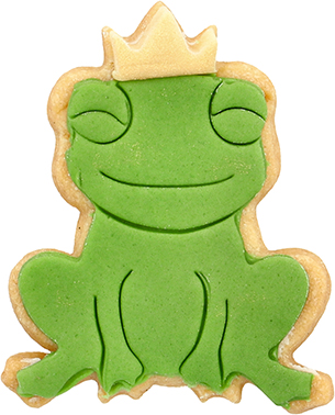 Kiss the Frog Ausstecher mit Innenpr&auml;gung 6,5 cm