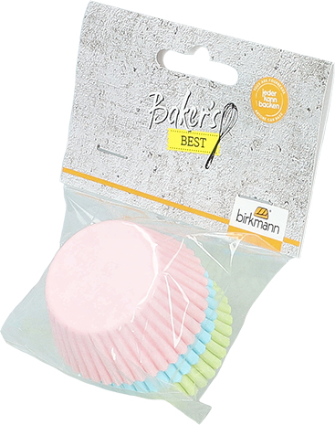 Pastell Muffin-Papierbackformen mini Baker`s Best