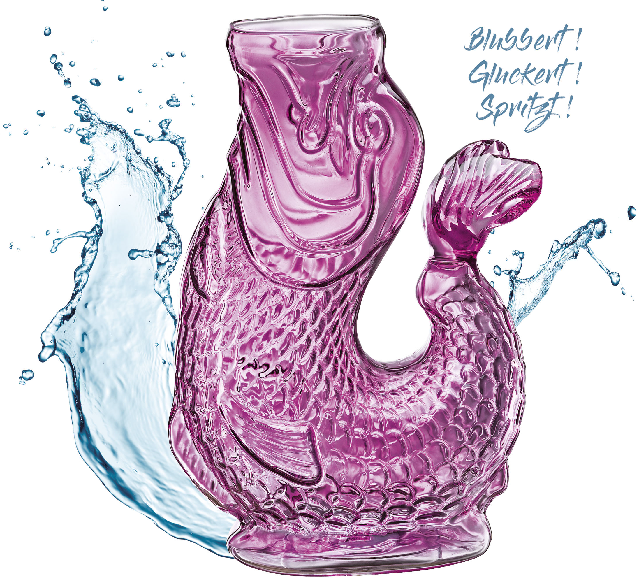 Wasserkaraffe Nemo lila