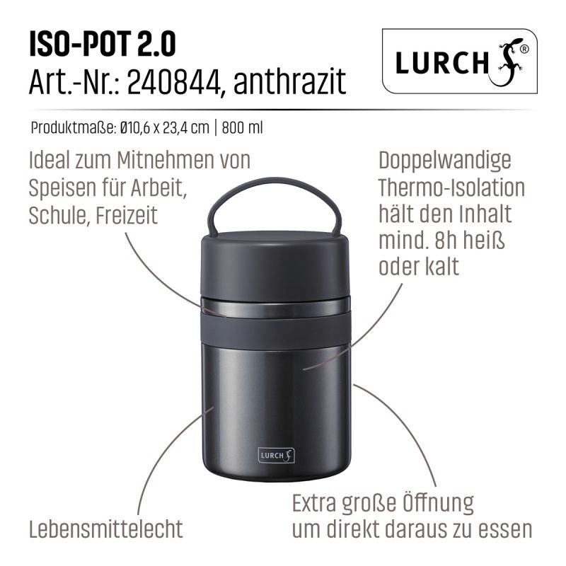 ISO-POT 2.0 anthrazit 800 ml
