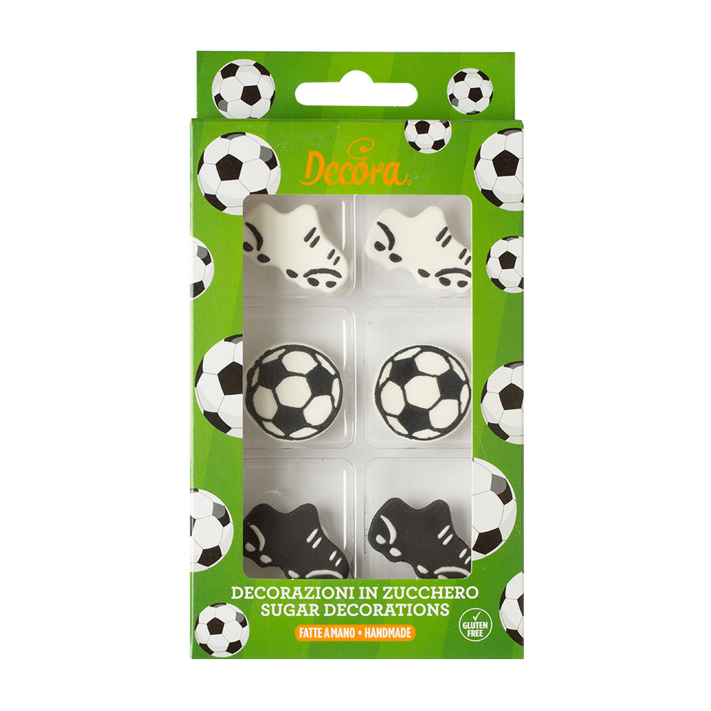 Fu&szlig;ball Zuckerdeko 6 St&uuml;ck
