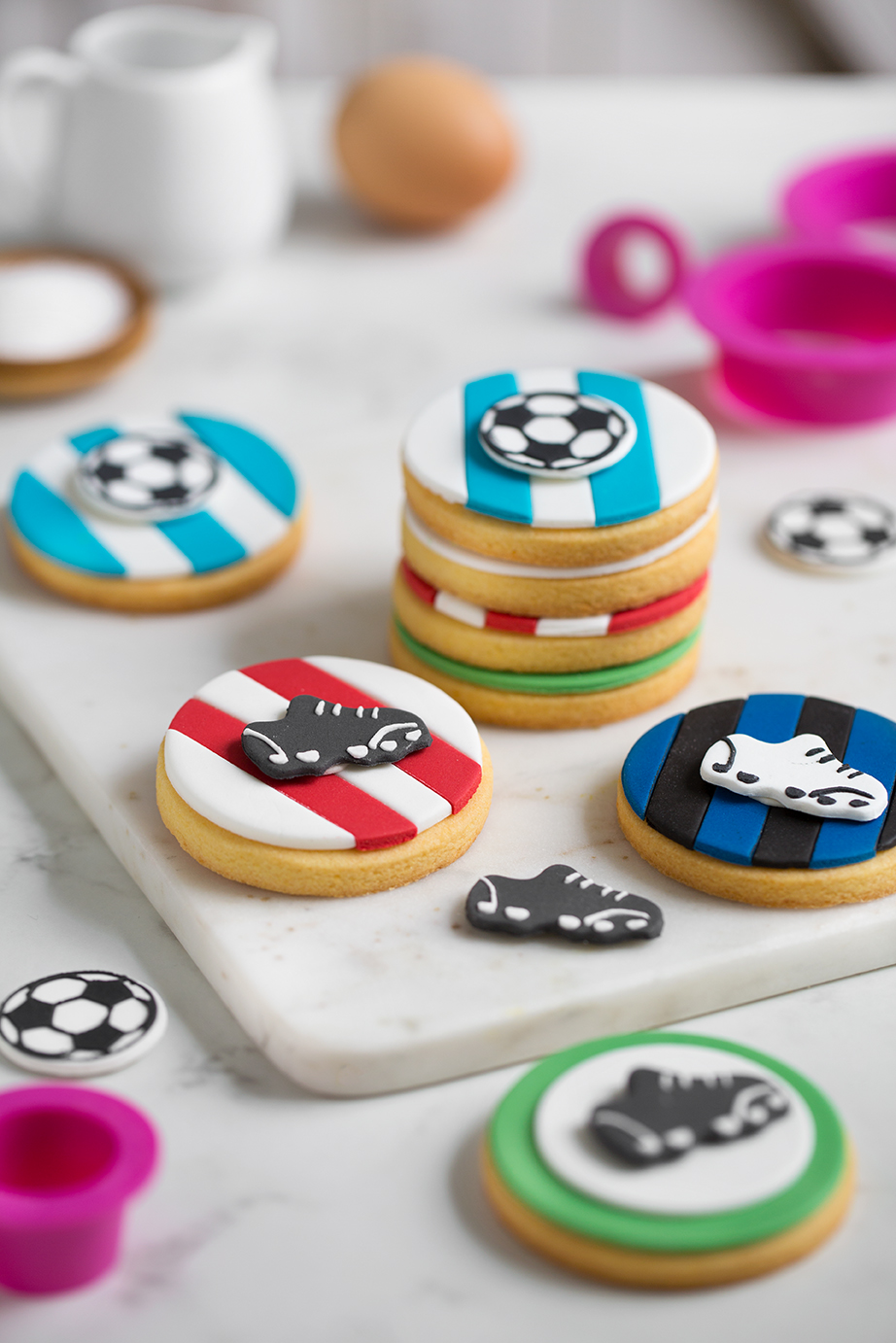 Fu&szlig;ball Zuckerdeko 6 St&uuml;ck