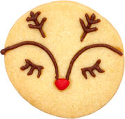 Mrs. Reindeer Ausstecher mit Innenprägung 6 cm Ø