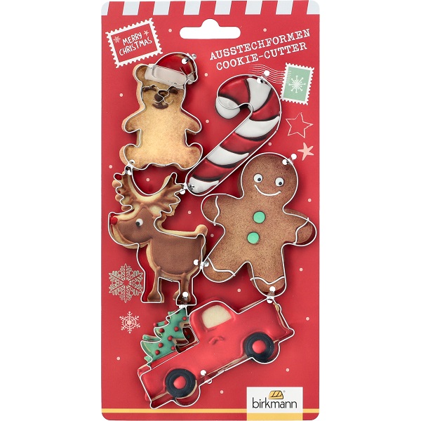 Ausstecher-Set Weihnachten 5-teilig