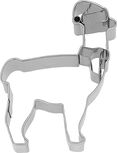 Weihnachts-Lama Ausstecher mit Innenpr&auml;gung 7,5 cm