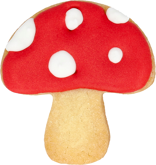 Pilz Ausstecher mit Innenpr&auml;gung 5,5 cm