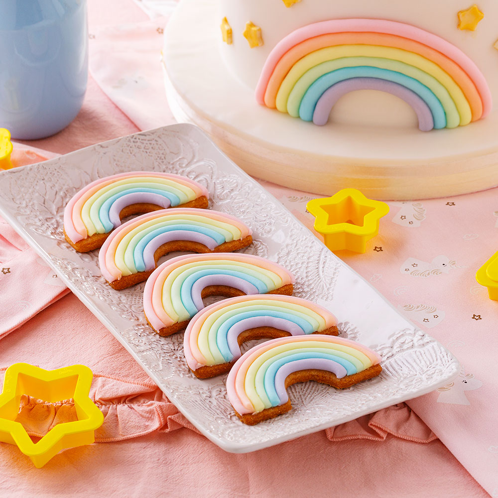 Wolke & Regenbogen Ausstecher 2-teilig