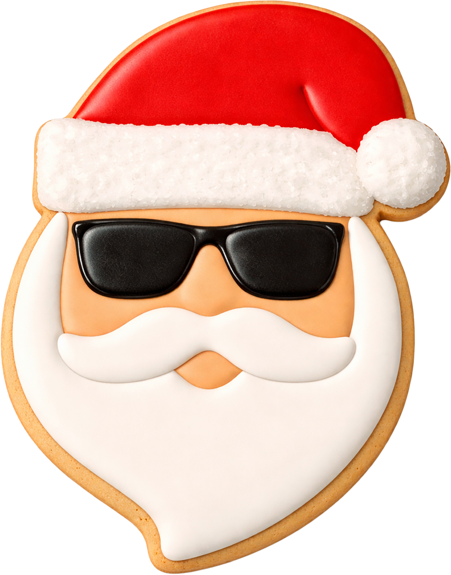 Cool Santa Ausstecher mit Innenpr&auml;gung 6,5 cm
