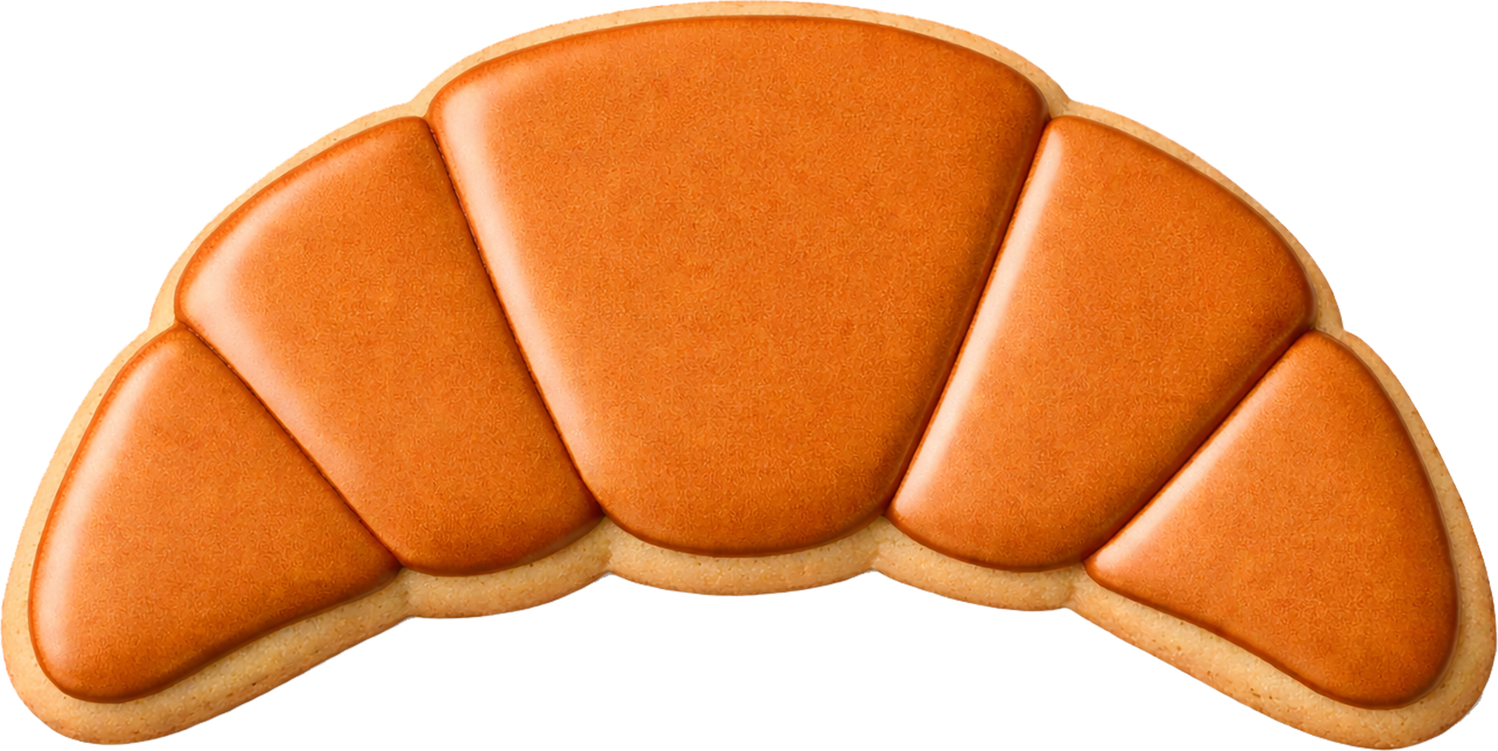 Croissant Ausstecher mit Innenpr&auml;gung 6 cm