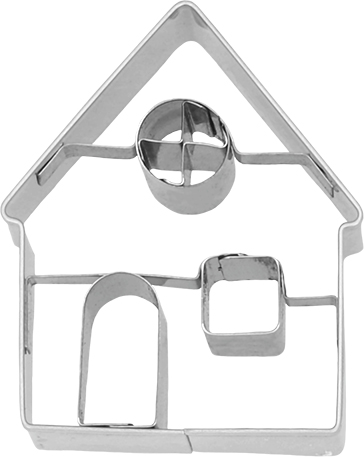 Haus Ausstecher mit Innenpr&auml;gung 5,5 cm