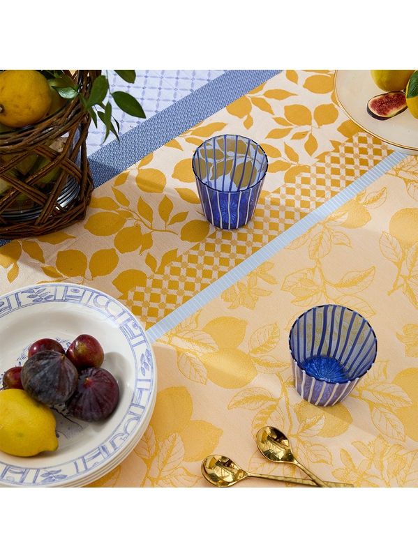 Mille Citrons Provence beschichtete Meterware 180 cm