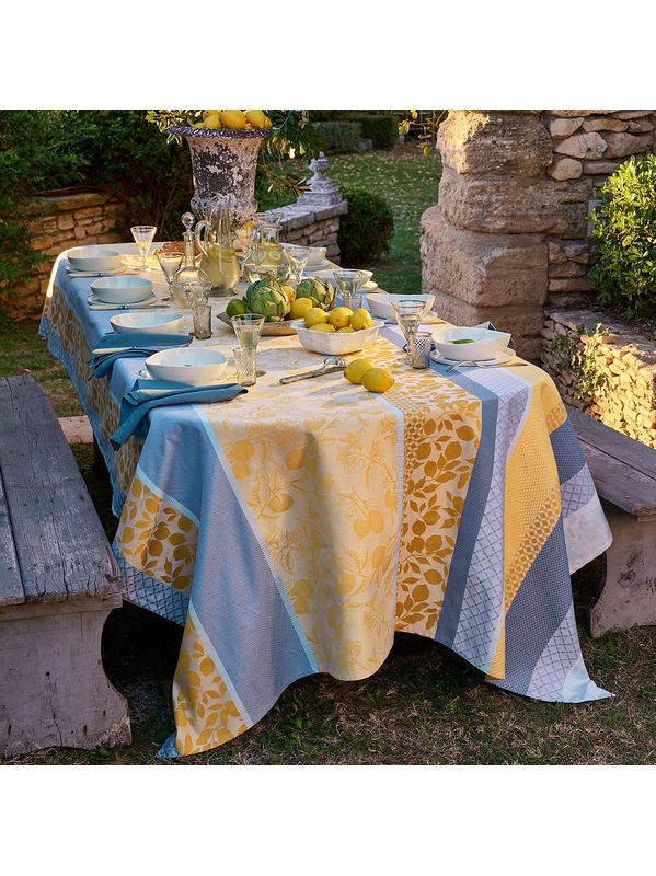 Mille Citrons Provence beschichtete Meterware 180 cm