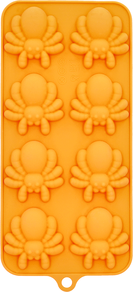 HALLOWEEN Silikonform Spinne 8-fach