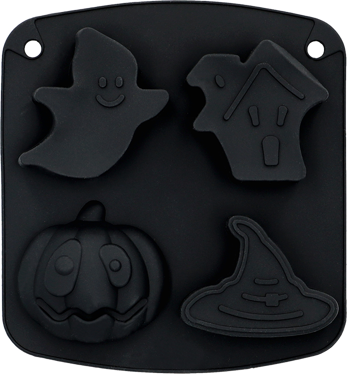 HALLOWEEN Silikonform Geist 4-fach