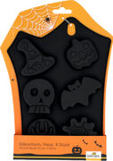 HALLOWEEN Silikonform Geisterhaus 6-fach