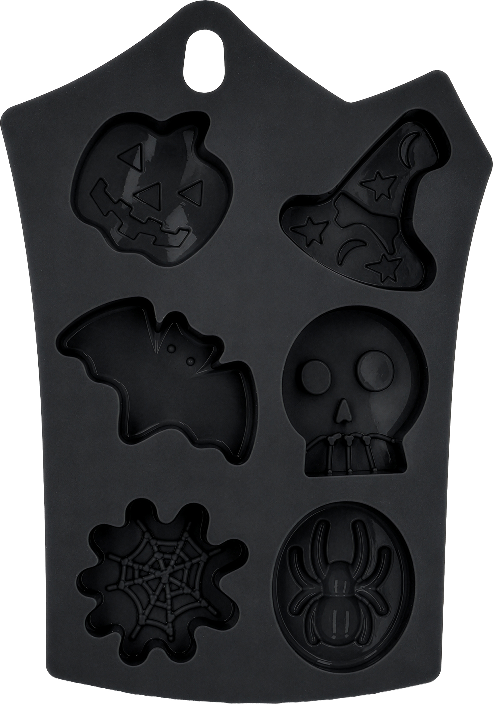 HALLOWEEN Silikonform Geisterhaus 6-fach