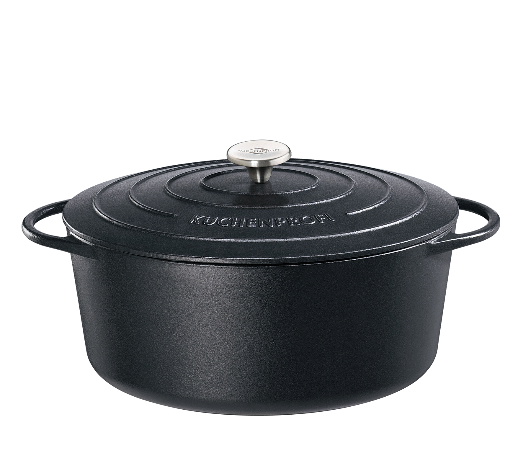 Bratentopf oval Provence schwarz 40 cm