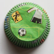 Muffin-Papierbackform Fußball, Standardgröße
