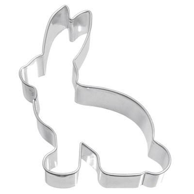 Hase sitzend Ausstecher 7 cm Edelstahl