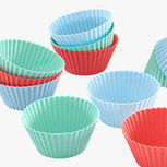 Silikonform Muffin Pastel Mix 12er Set, Lurch