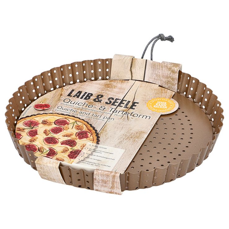 Quiche & Tarteform perforiert 25 cm Ø Laib & Seele