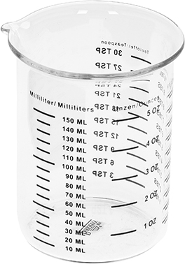 Messbecher Glas 150 ml