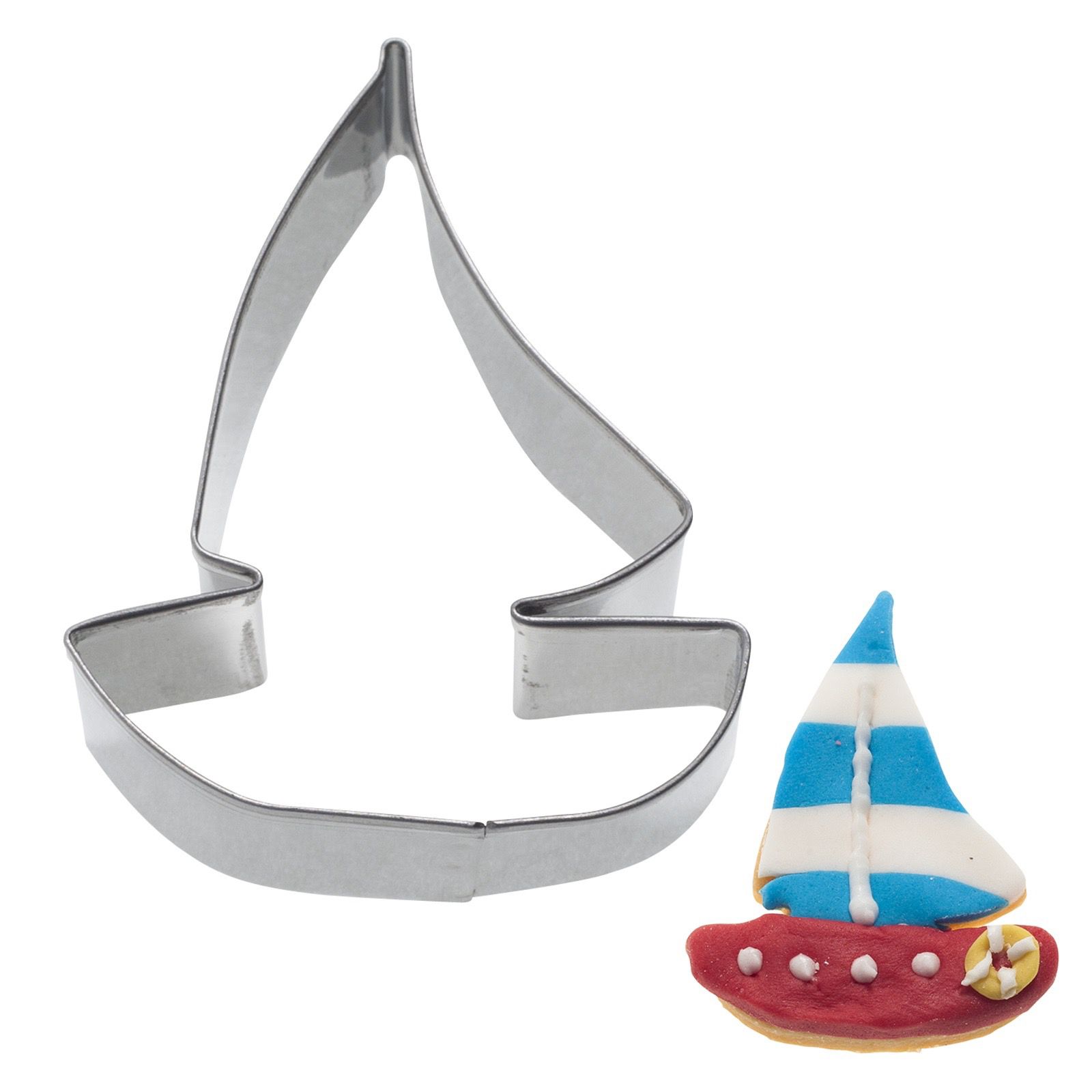 Segelschiff 6 cm Ausstecher Edelstahl