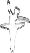 Ballerina stehend Ausstecher 12,5 cm Edelstahl