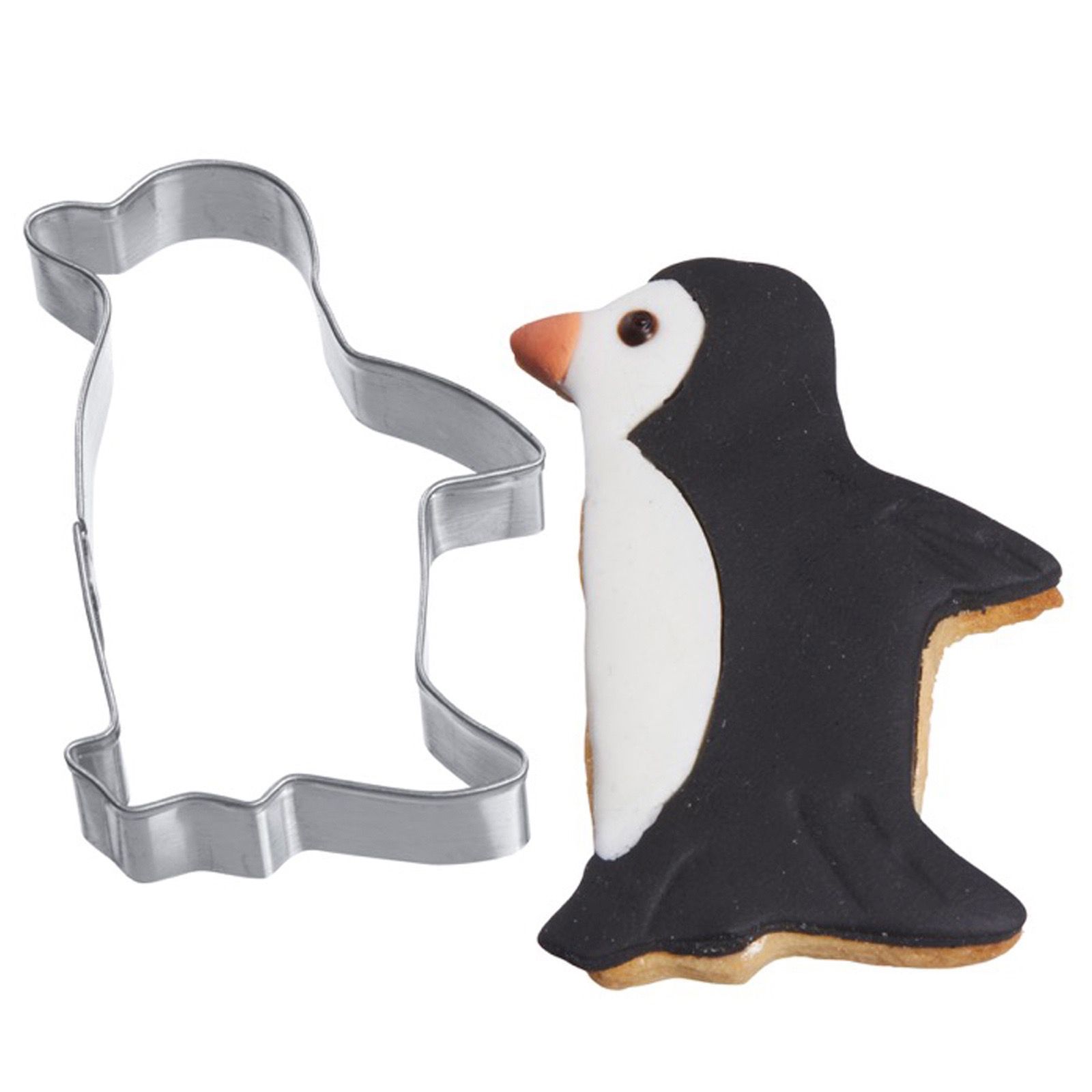 Pinguin 6 cm Ausstecher Edelstahl