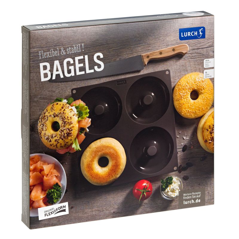 Silikonform Bagel 4-fach