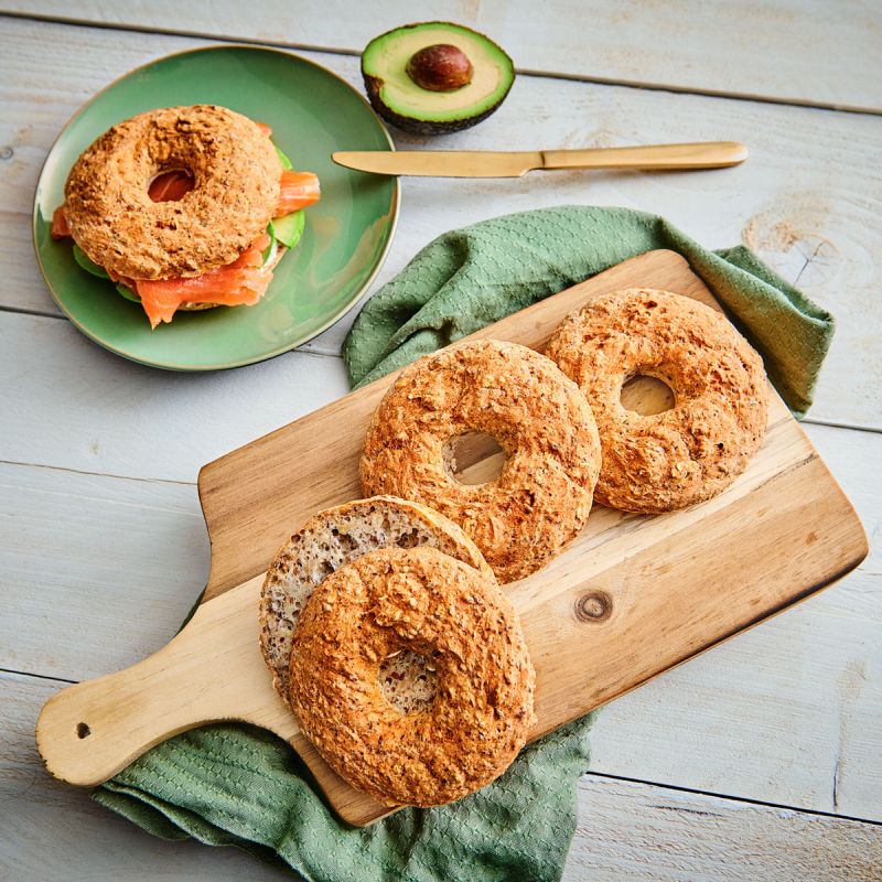 Silikonform Bagel 4-fach