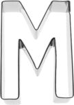 Buchstabe M Ausstecher 6 cm, Edelstahl