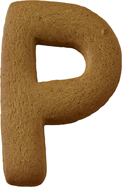 Buchstabe P Ausstecher 6 cm, Edelstahl