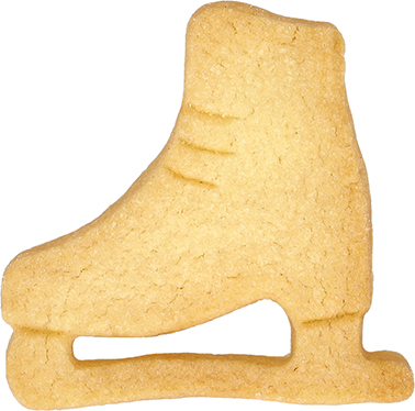 Schlittschuh Ausstecher mit Innenpr&auml;gung 6 cm