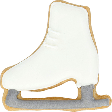 Schlittschuh Ausstecher mit Innenpr&auml;gung 6 cm