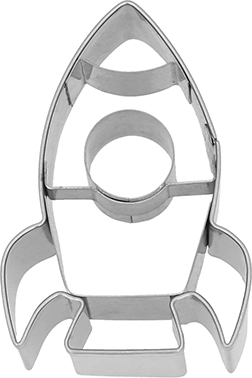 Rakete Ausstecher mit Innenprägung 6,5 cm