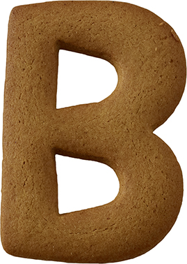 Buchstabe B Ausstecher 6 cm, Edelstahl