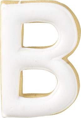 Buchstabe B Ausstecher 6 cm, Edelstahl