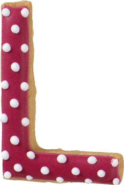 Buchstabe L Ausstecher 6 cm, Edelstahl